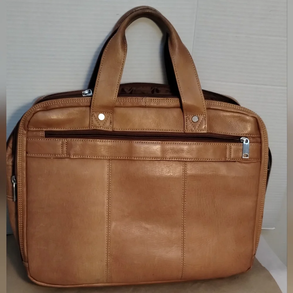 Wilson's Leather Tan Men's Laptop Bag